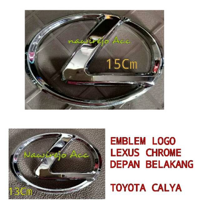 Jual Emblem Logo Lexus Depan Belakang Chrome Calya Sigra Indonesia