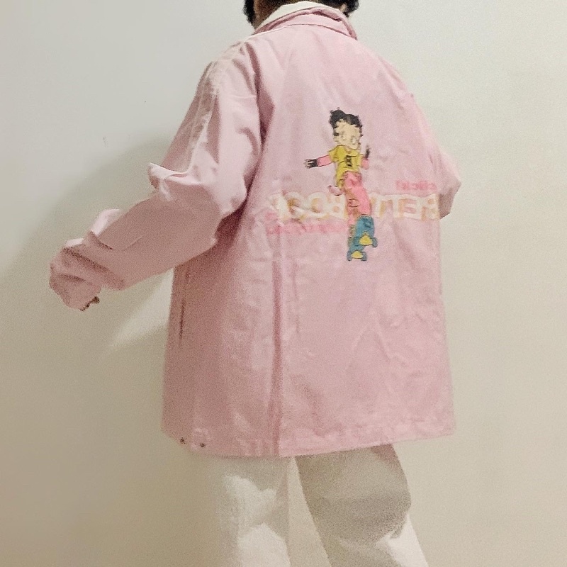 vtg betty boop jacket & shin windbreaker jacket - thrift