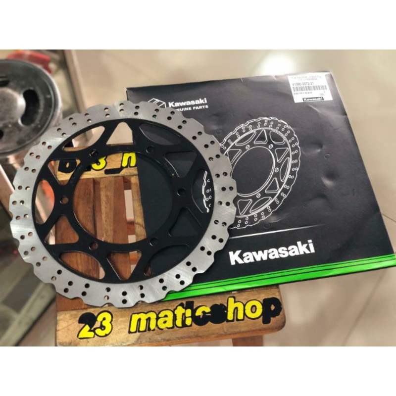 Piringan depan ninja rr new original kawasaki velg original v rossi rcb lobang 6