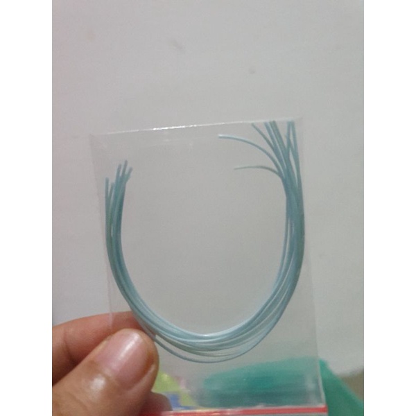 kawat ruber warna putih asap isi 10