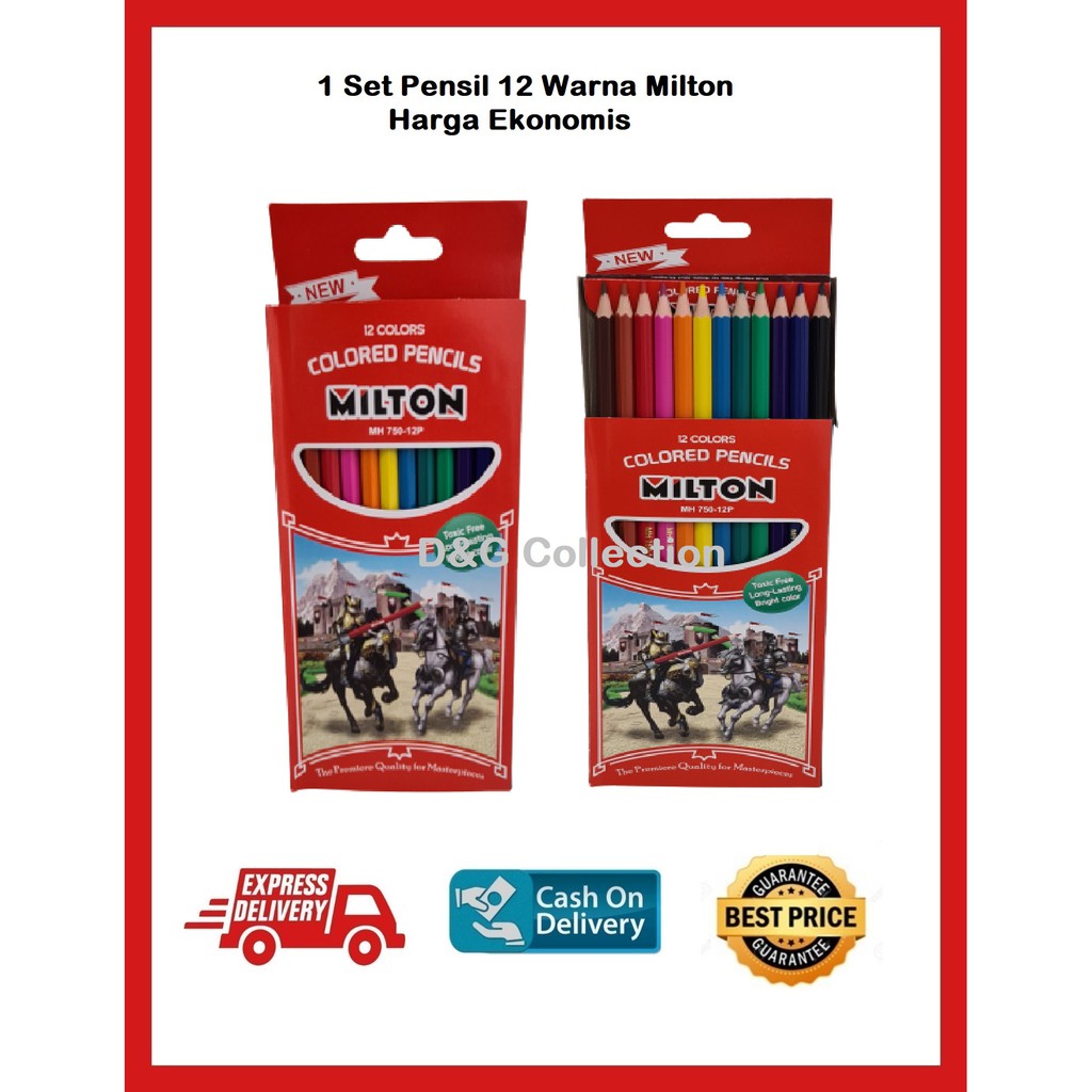 

PENSIL 12 WARNA PANJANG MILTON
