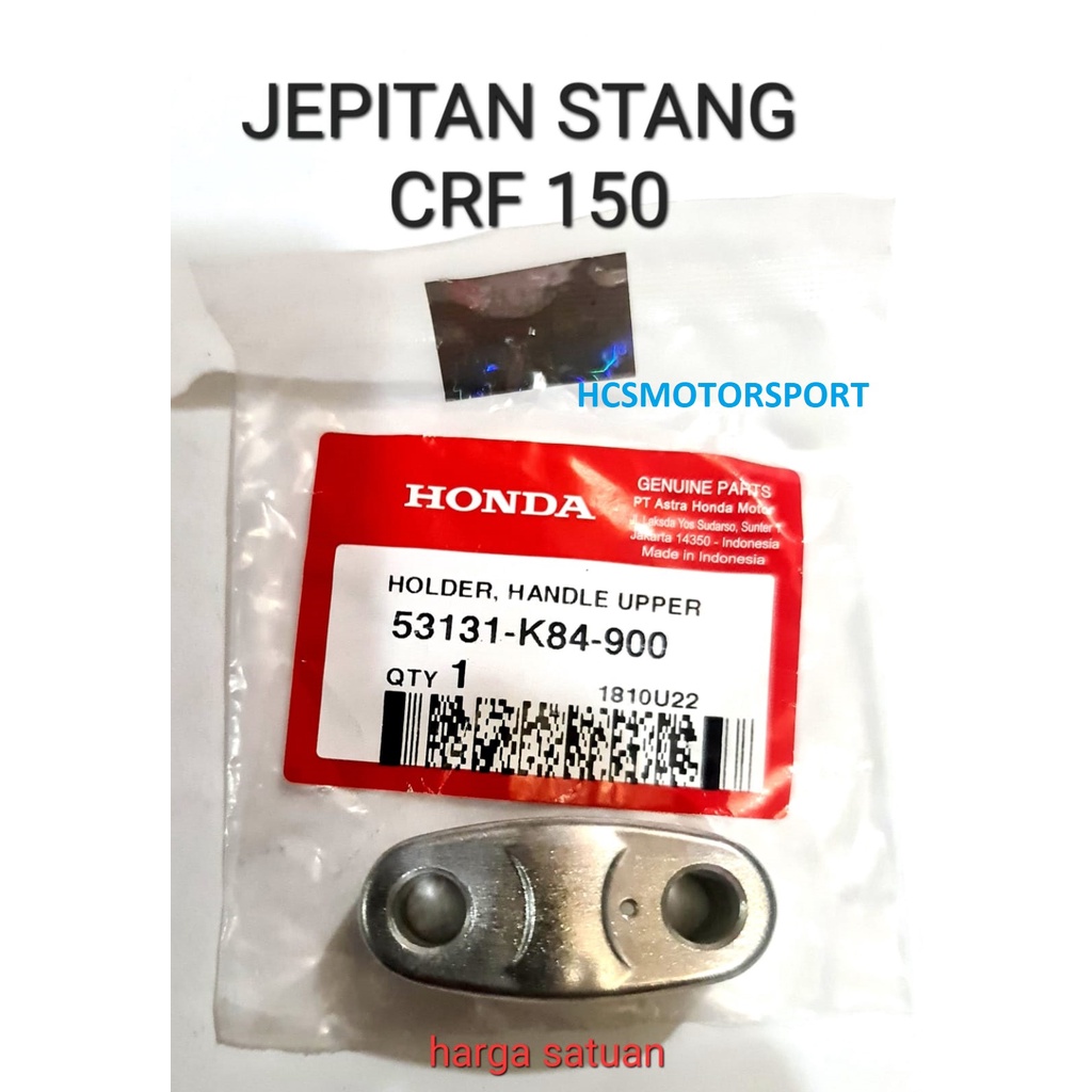 HOLDER JEPITAN RAISER STANG STIR CRF 150 ORIGINAL AHM 53131-K84-900