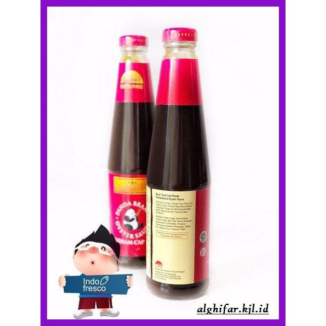 

gnidderdsaus- lee kum kee oyster sauce panda brand- saus tiram kaleng 510gr -asliiiiii.