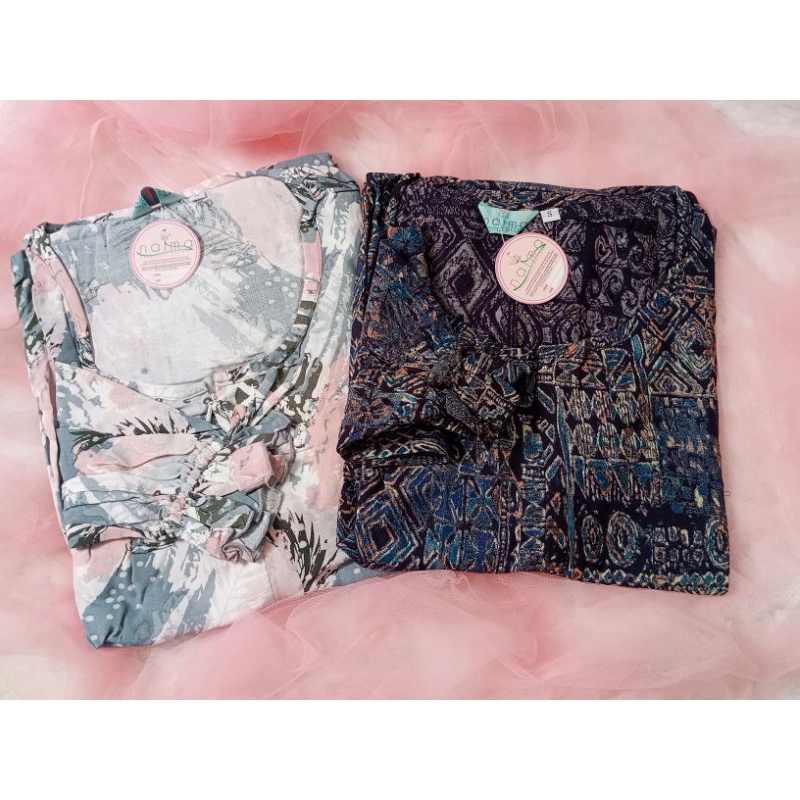 Daily wear by Naima/Almeera dress busui/dress panjang rayon Salma by Naima/gamis rayon adem  Naima