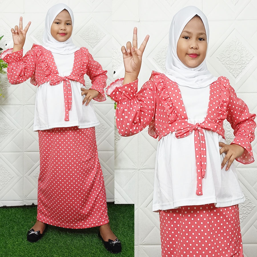 SETELAN ONDE SERAYU BAJU DAN ROK 6-12tahun Anak GL FASHION