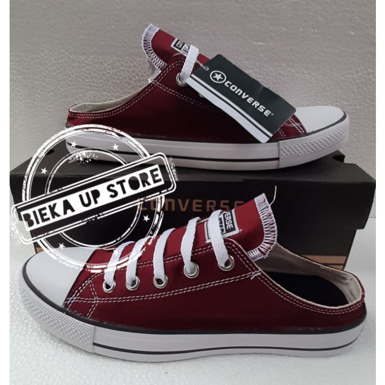 Sepatu Sneakers Converse Slop Slip On Selop Bustong Marun