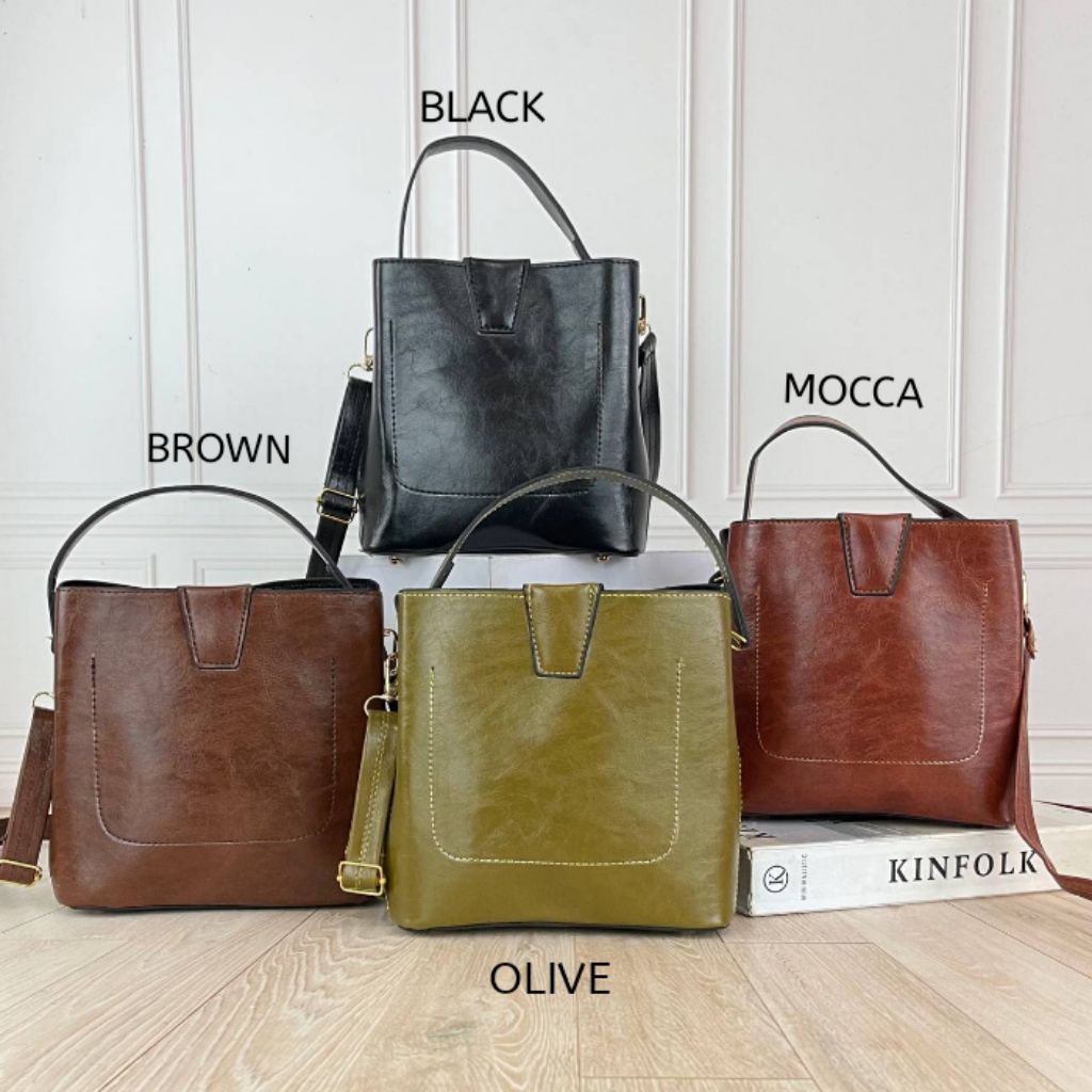 SLING BAG LATVIA TAS SELEMPANG POLOS CANTIK UNIK KULIT SINTETIC TEBAL BISA TENTENG ADA RESLITING