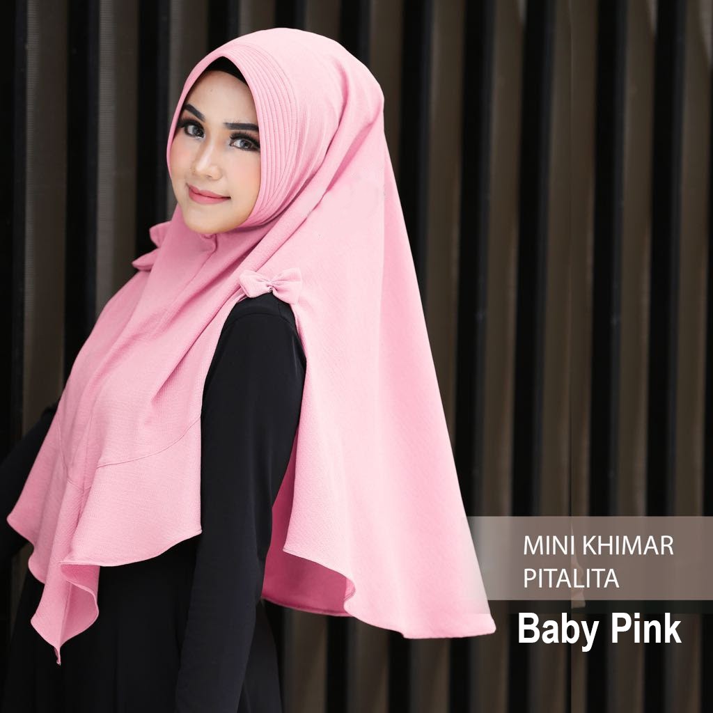 Jilbab Hijab Khimar Pitalita Bahan Bubble Pop