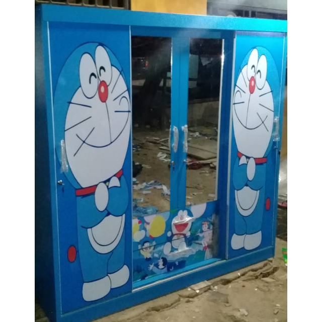  Lemari  Sliding 4 Pintu  Karakter Doraemon  Shopee Indonesia