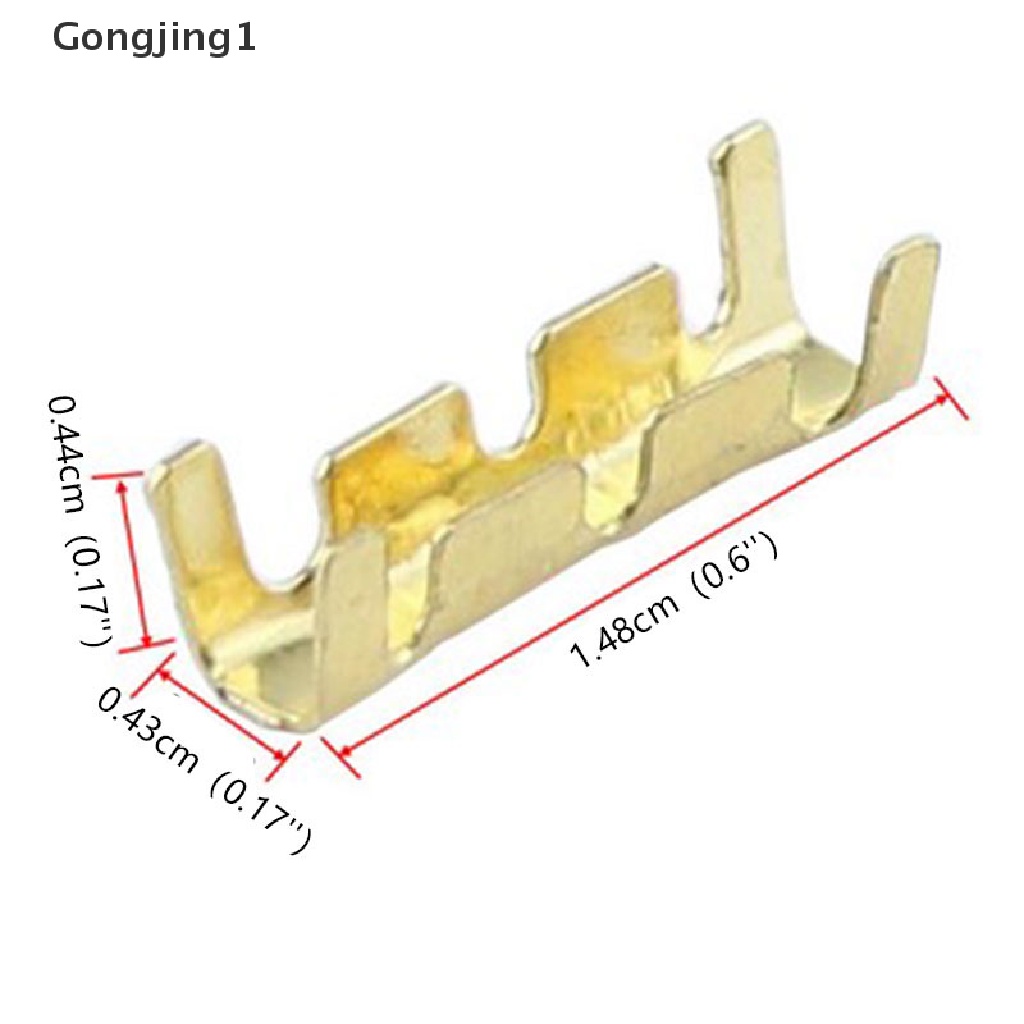 Gongjing1 Konektor Terminal Spade Female Uninsulated Untuk Kabel Listrik