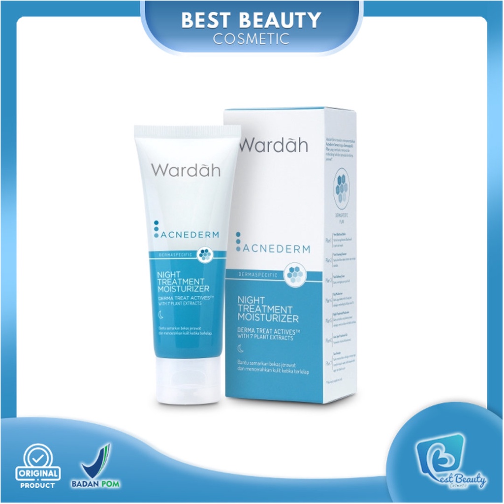 ★ BB ★ WARDAH Acnederm Night Treatment Moisturizer 100 ml
