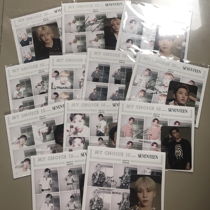 SEVENTEEN DICON Photomatic + PC set scoups jeonghan joshua hoshi jun wonwoo woozi dokyeom mingyu seu