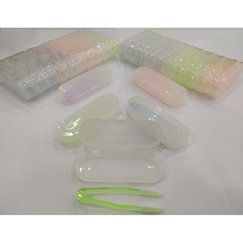 Jepitan Softlens / Capitan Penjepit Tweezers Twezer Softlen Kotak softlens Tempat Softlens-JEPIT TANPA TONGKAT