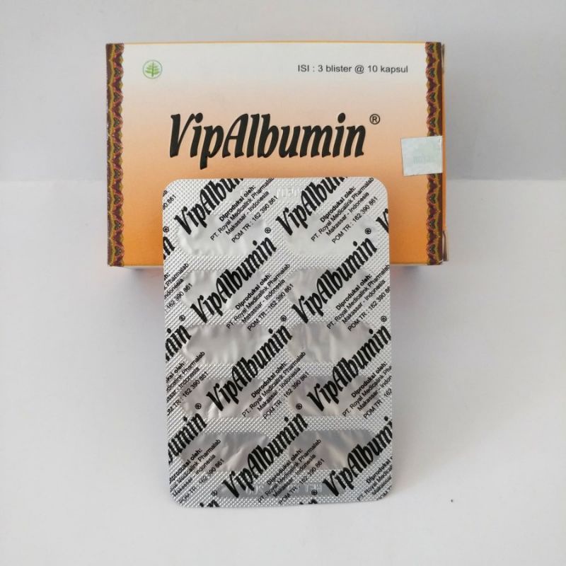 [COD] VIPALBUMIN STRIP 10 TABLET VIP ALBUMIN