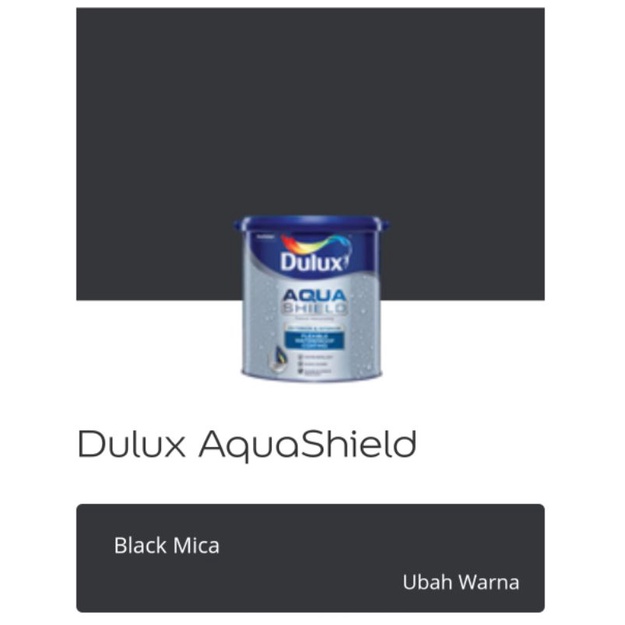 DULUX AQUASHIELD "BLACK MICA" 4KG