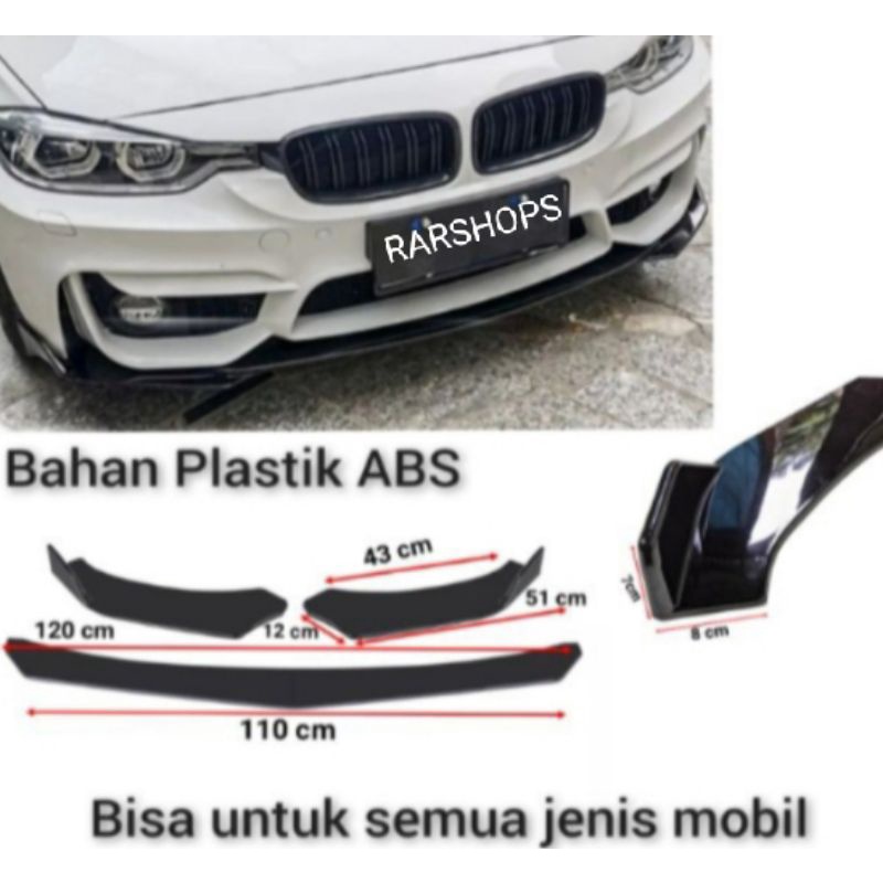 Winglet Universal / Lips Bamper /Winglet Splitter/Plastik ABS