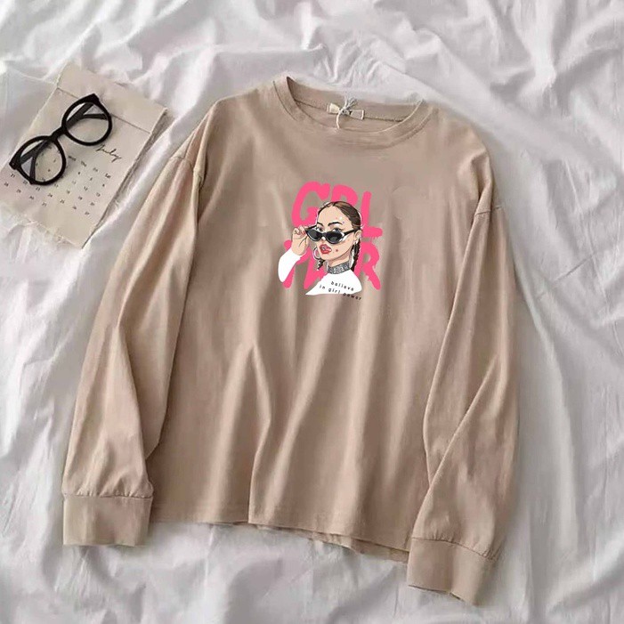 Sweater Cool Girl Wanita Oversize M - XXL Best Seller