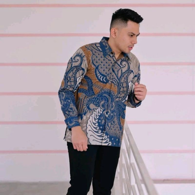 KEMEJA BATIK PRIA LENGAN PANJANG A15