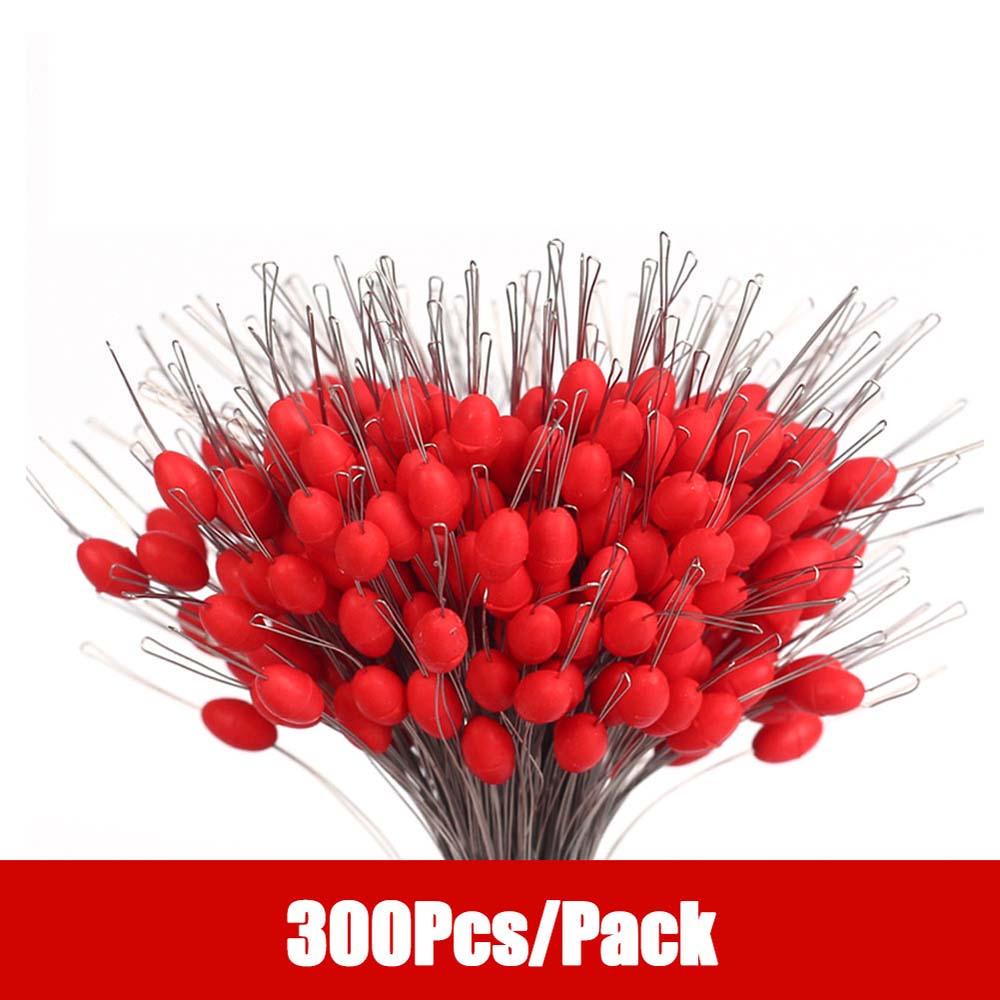 NICKOLAS1 Bobber Pancing 300pcs /Pack Aksesoris Memancing Karet Stopper Transparan Konektor Pancing Silinder Pelampung Pancing