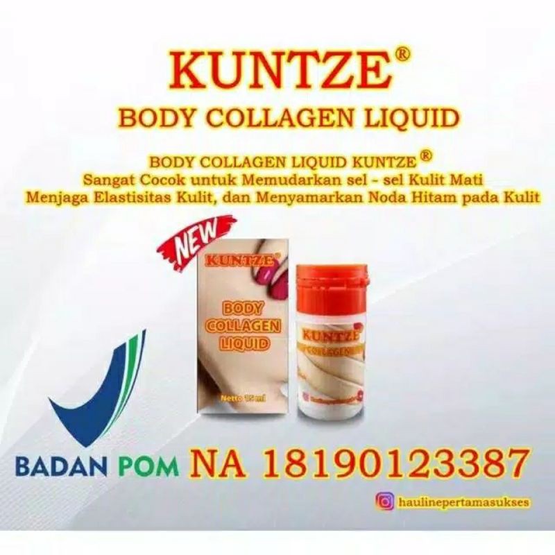 BODY COLLAGEN LIQUID KUNTZE / BIBIT INFUS BPOM