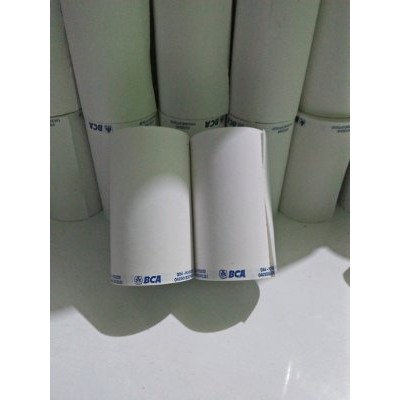 

Stok Ready KERTAS KASIR STRUK THERMAL LOGO BANK BCA UKURAN 58X33 1pak isi 10Roll [SALE]off40%