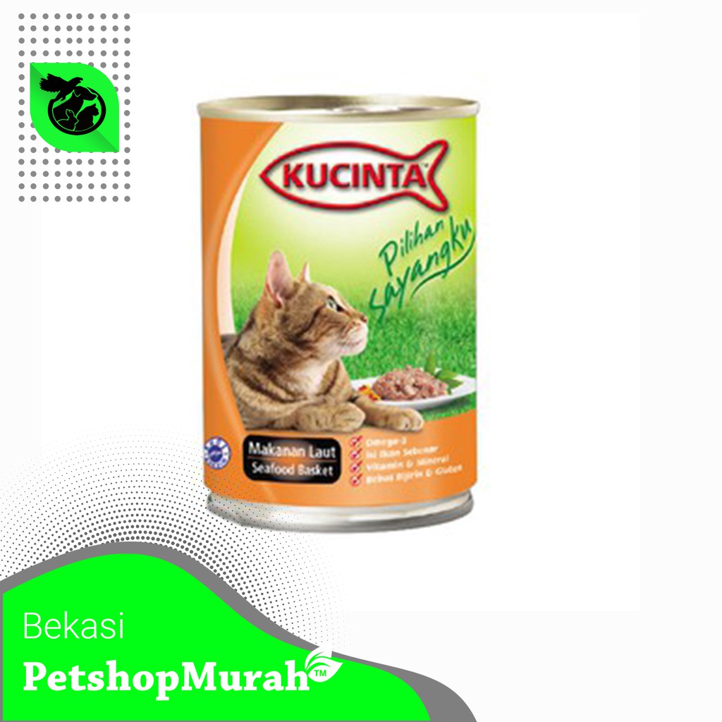 Makanan Kucing Basah Kaleng Kucinta 400 gram WetFood Kucinta 400 gr Can