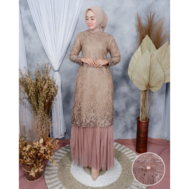 Kebaya Gamis Tutu 1Lapis Termurah Dress kondangan by Fanstore