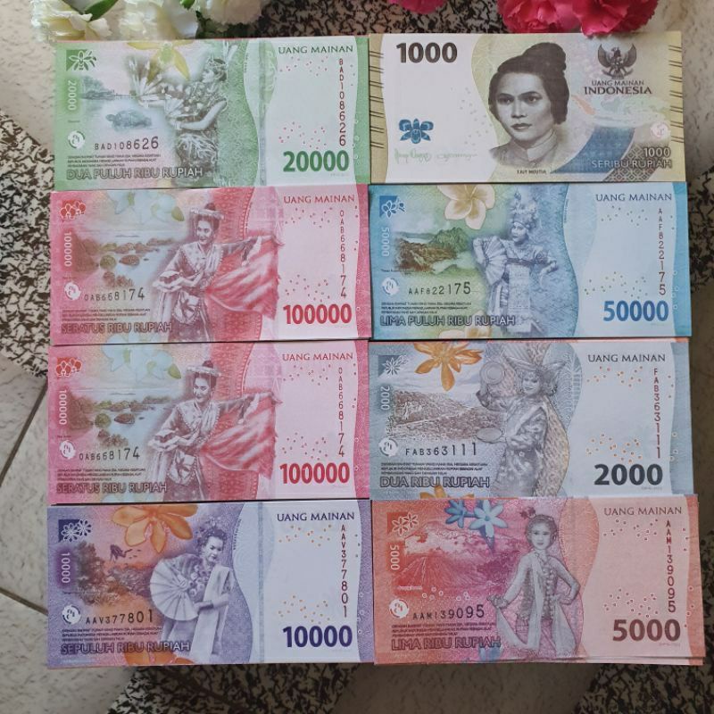 REPLIKA UANG MAINAN HIASAN MAHAR REPLIKA UANG isi 1000 lembar bahan mahar GROSIR