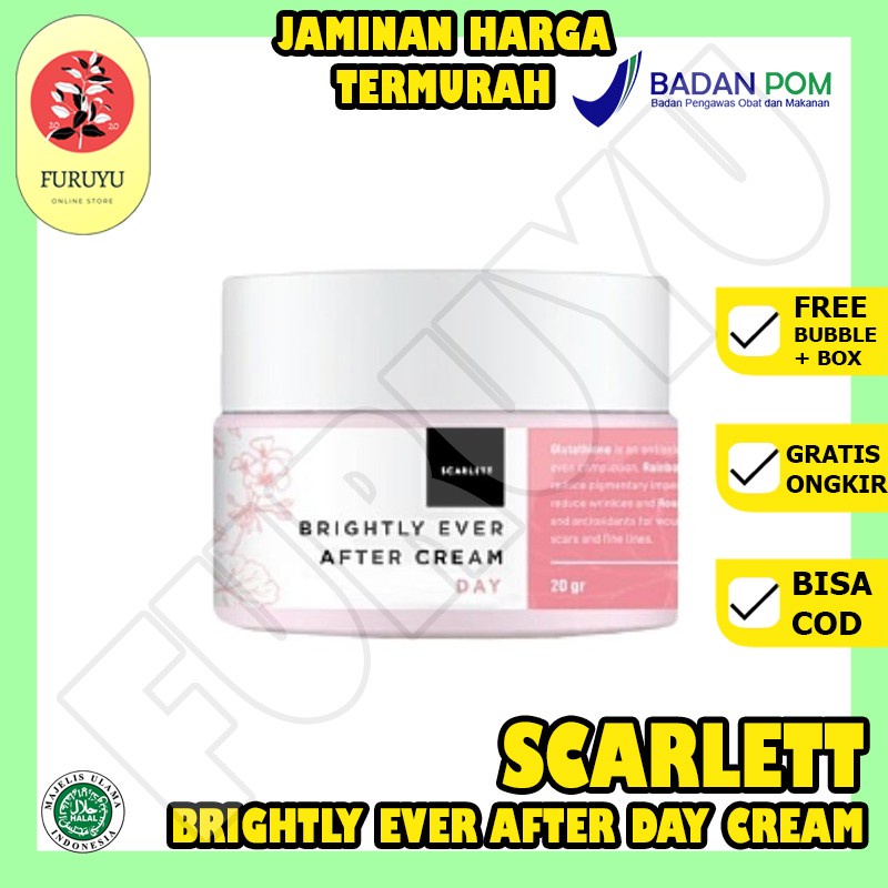 Scarlett Whitening Brightly Ever After Day Cream Original BPOM