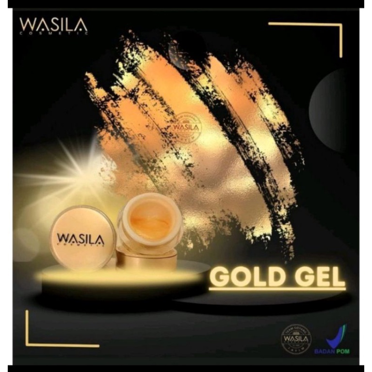 Glowing gold gel wasila cosmetic