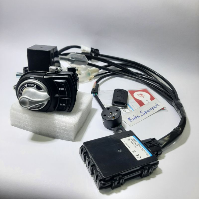 Keyless smartkey new yamaha Aerox full original, PNP aerox, lexi, freego non keyles