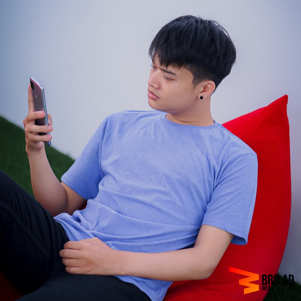 Baju Kaos Polos Cotton Combed 30S Pria Wanita Warna Warni Distro Couple Cowok Cewek T Shirt Casual B