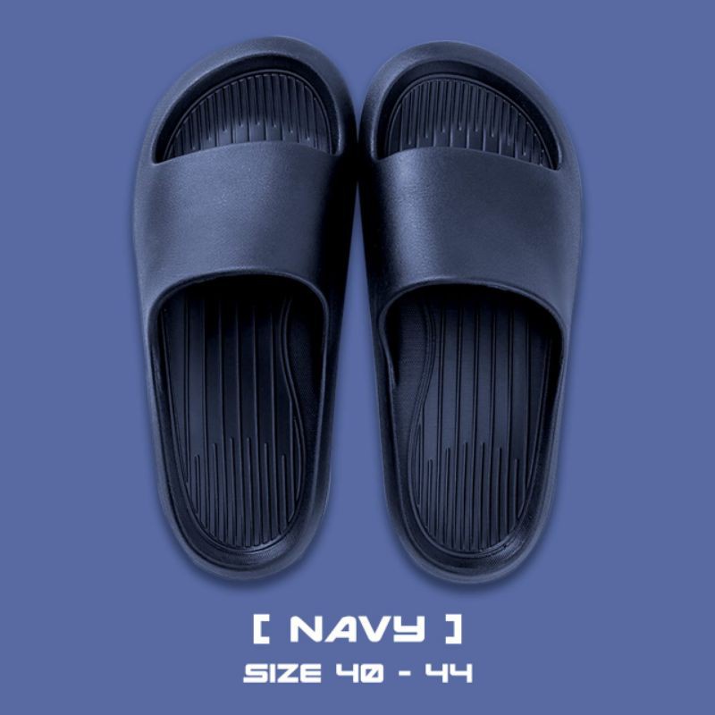 Sandal Pria Selop Polos Slide Murah Minimalis Sendal Pria Karet Phylon Sandal Cowok Slipon Simple Keren