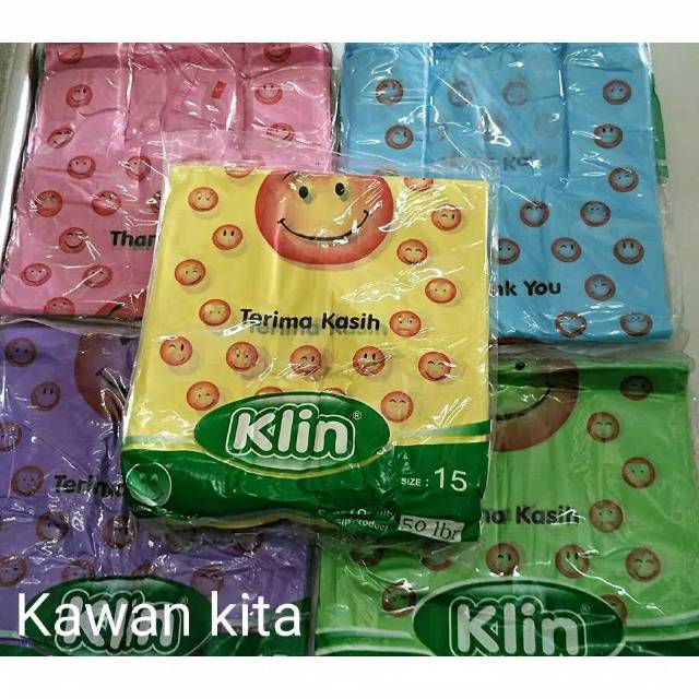 Kresek  Motif Smile / kresek perlengkapan olshop. Uk 15 x32.