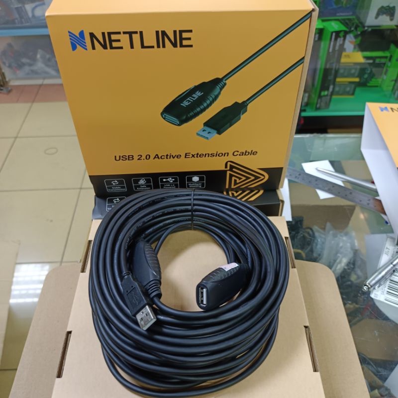 Netline Kabel USB Extension 20Meter Aktif USB2.0