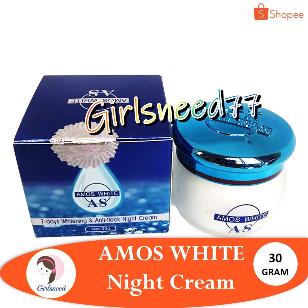 AMOS WHITE BESAR Night Cream 30 gr GIRLSNEED77