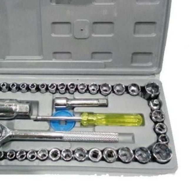 ☞ Kunci Shock 40Pcs Toolkit Ratchet Toolkit Set Alat Bengkel Kunci shok Kunci Sok Kunci shok Terbaik