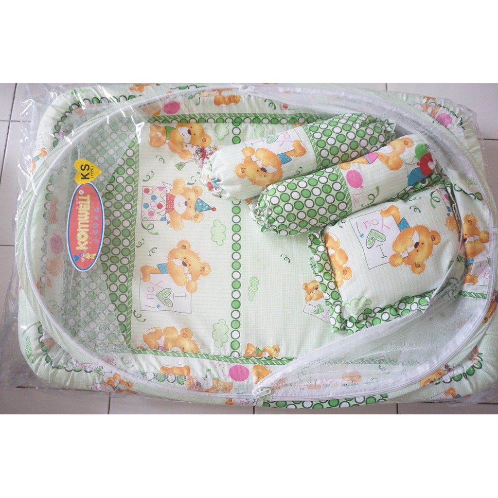 Kasur Kelambu Bayi Set Bear - Komwell (Khusus Gosend)