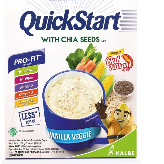 

NEW PRODUCT !!! 6.6 Entrasol Quick Start Minuman Sereal Vanila Veggie 5 pcs [KODE 298]