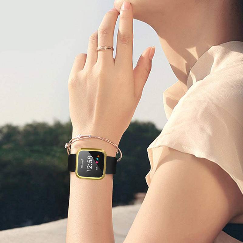 Case Pelindung Layar Smartwatch Bahan Tpu Untuk Fitbit Versa 3 2 Versa3 Versa2 Sense Lite All-Around Bumper 2 Inspire2