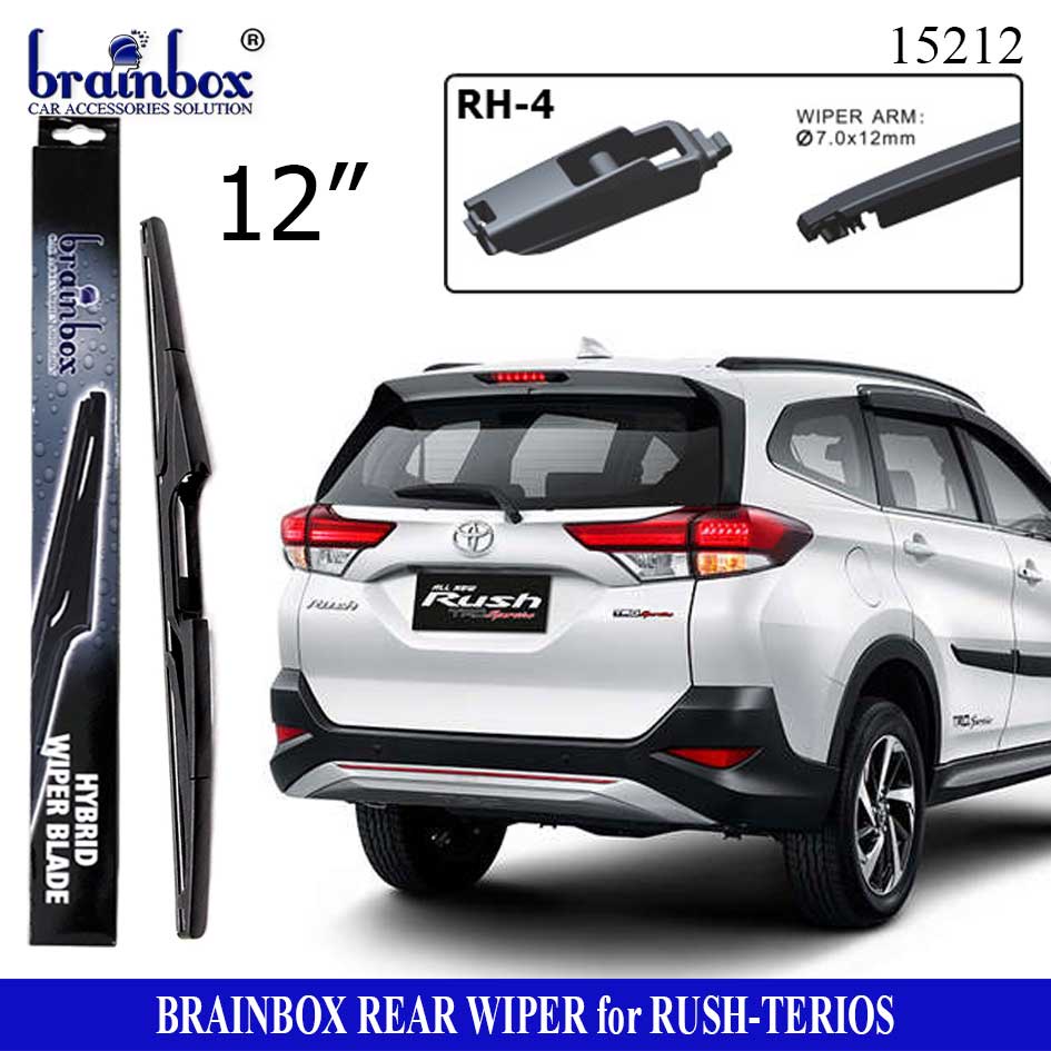 HIGH QUALITY Rear Wiper Blade Rush Terios Wiper Belakang Kaca Mobil Karet Pembersih Kaca Mobil Wiper
