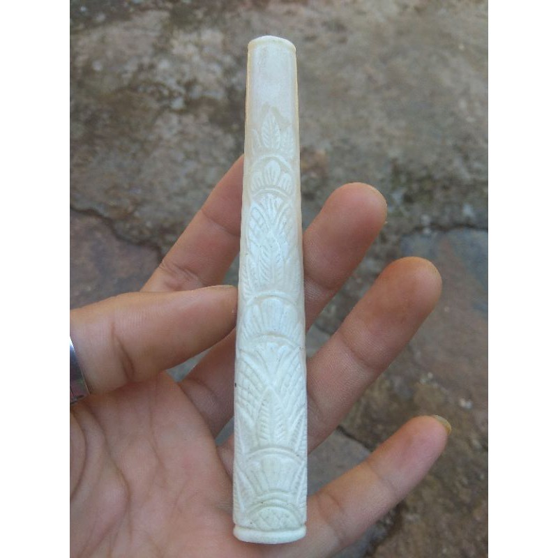PIPA CANGKLONG TULANG SAPI KRISTAL UKIR KLASIK