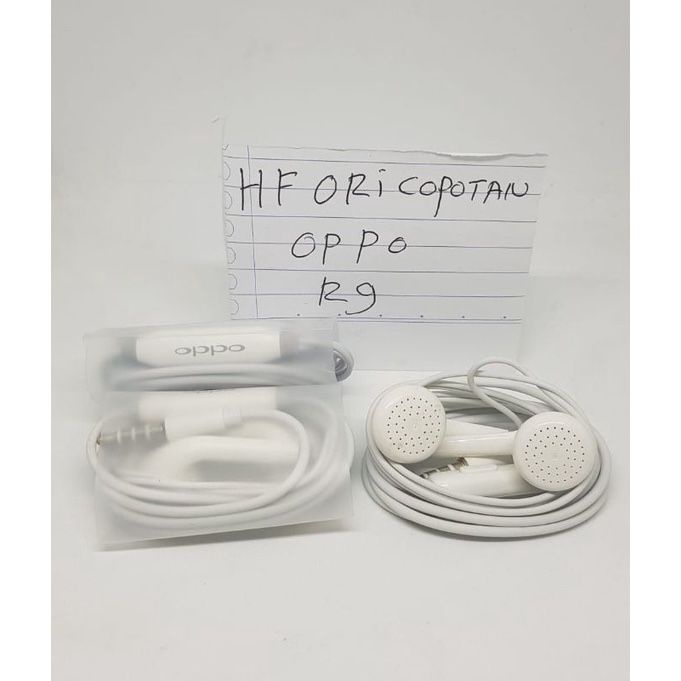 HEADSET OPPO ORIGINAL HANDSFREE EARPHONE OPPO F11 PRO F9 A3S A7 A5S F7 F5 FIND X R15 R11 R9 R7 PACKING CAPSUL