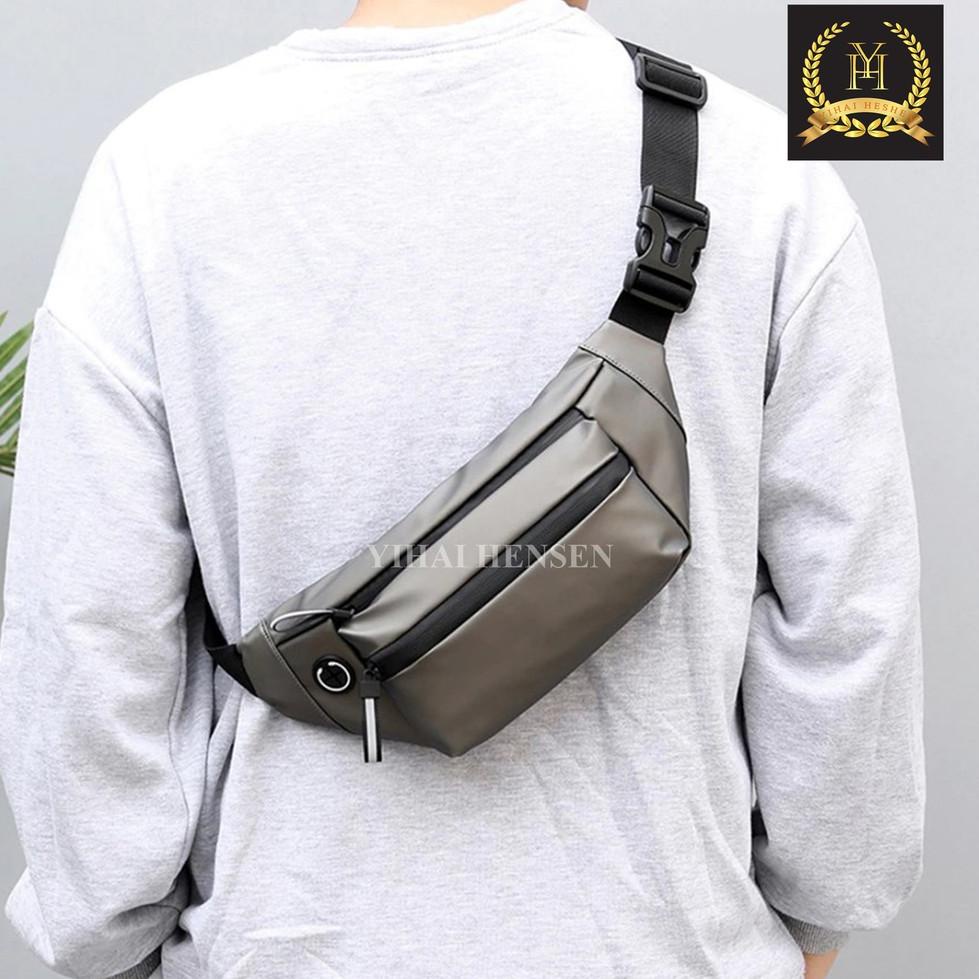 [Y&H] Tas Slempang Pria Waistbag Waterproof Slingbag Trendy - YH104 4M3
