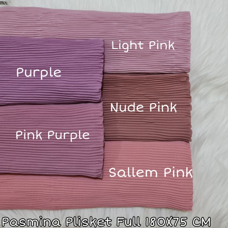 Pashmina Plisket Lidi Full Premium 180X75 CM By Milanda Mode