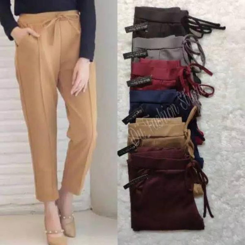 Emte Celana Doty Basic Pants Crep Size Jumbo