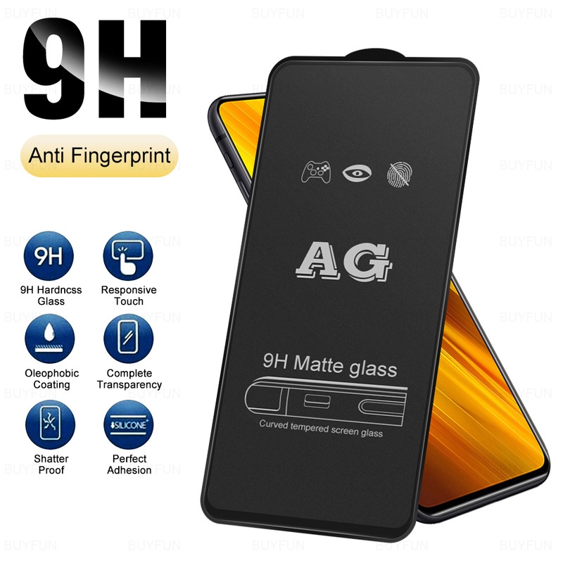 Ag Pelindung Layar Tempered Glass Frosted Untuk IPhone 11 12 13 14 Pro X XR XS Max 6 6s 7 8 Plus SE 12 13 Mini