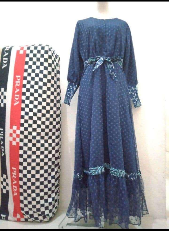 Couple Gamis Batik Sarimbit Ramadhan Lebaran Wanita Termurah Modern Best Seller