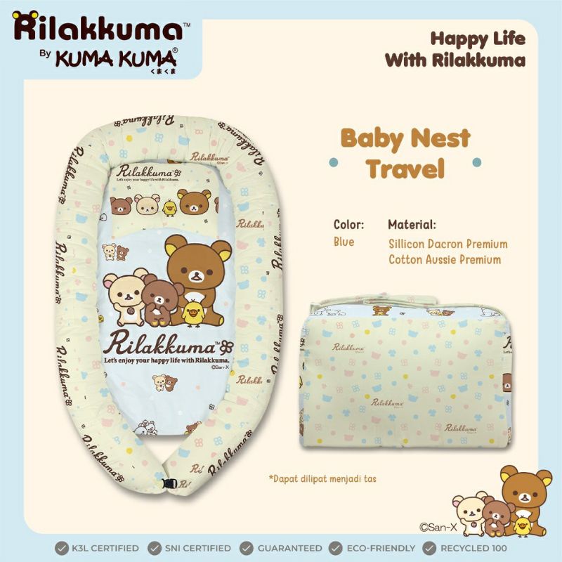 Kuma kuma baby nest travel - kasur bayi