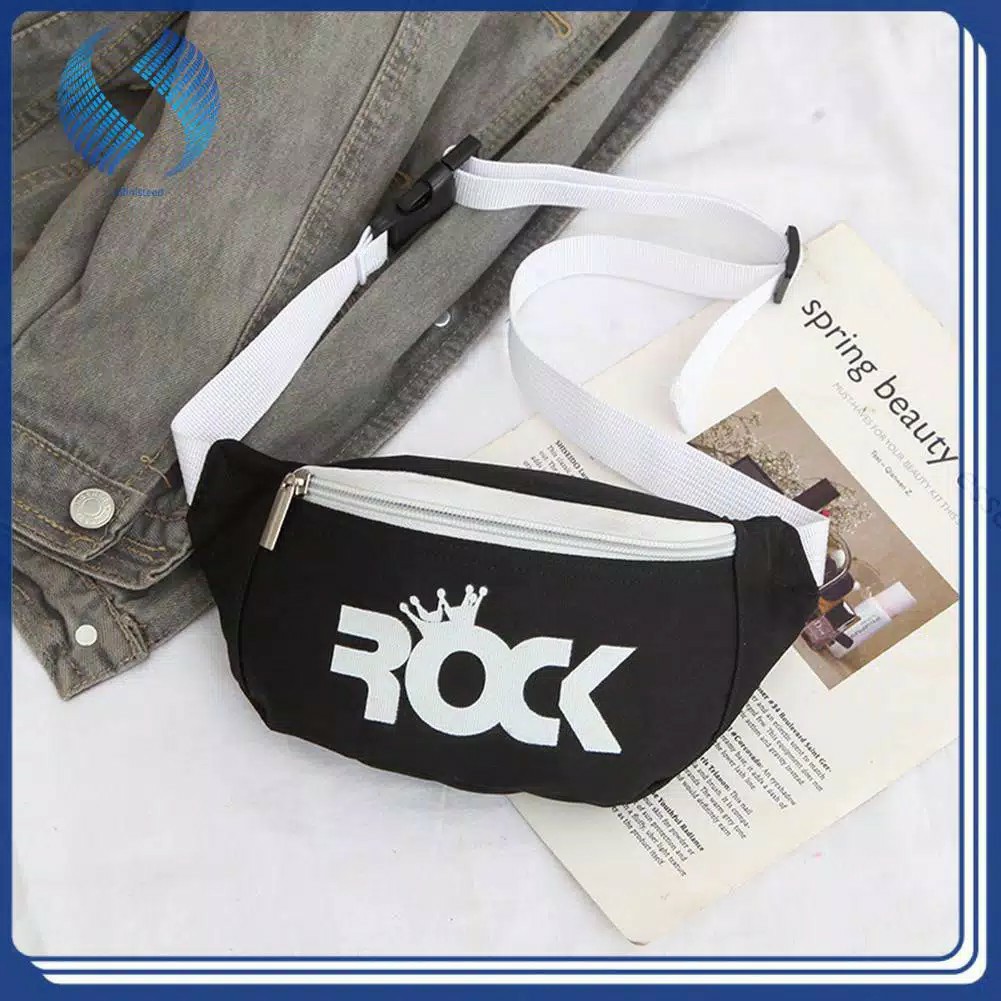 LittleAaron RAFA ROCK Waist bag anak perempuan laki-laki Model tas slempang anak korea motif